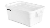 Rubbermaid BRUTE 14 Gallon White NSF Tote with Lid (6-Pack) - Durable and Versatile Storage Solution-Chicken Pieces