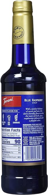 CHICKEN PIECES - Torani Blue Raspberry Flavoring Syrup Plastic 750 mL Bonus Squeeze Pump