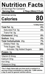 CHICKEN PIECES - Torani Cinnamon Flavoring Syrup Plastic 750 mL Bonus Squeeze Pump