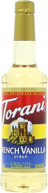 CHICKEN PIECES - Torani French Vanilla Flavoring Syrup Plastic 750 mL Bonus Squeeze Pump