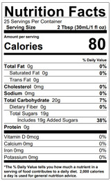 CHICKEN PIECES - Torani Passion Fruit Flavoring Syrup Plastic 750 mL Bonus Squeeze Pump