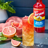 CHICKEN PIECES - Torani Ruby Red Grapefruit Flavoring Syrup Plastic 750 mL Bonus Squeeze Pump