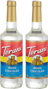 CHICKEN PIECES - Torani White Chocolate Flavoring Syrup Plastic 750 mL Bonus Squeeze Pump