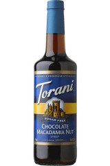 torani Torani Sugar-Free Chocolate Macadamia Nut Flavoring Syrup Plastic 750 mL Bonus Squeeze Pump