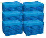 Eastern Tabletop Stack 'N Store Bin - 27-3/4" x 20-1/2" x 18-1/2" (6-Pack) - Efficient Storage Solution for Various Uses-Chicken Pieces