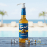 torani Torani Sugar-Free Mango Flavoring Syrup Plastic 750 mL Bonus Squeeze Pump - chicken pieces