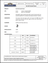 chicken pieces - Ghirardelli Sea Salt Caramel Flavoring Sauce 64 fl. oz. Bonus Squeeze Pump