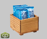 Cal-Mil Madera Rustic Pine 5" x 5" x 3 1/4" Stacking Box - Customizable Display with Rustic Charm