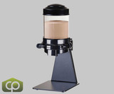 Cal-Mil Black Freestanding 1.5 Liter Single Canister Powder Dispenser - Precision and Convenience