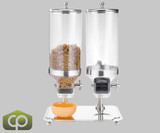 Eastern Tabletop Park Avenue 11.4 Liter Double Canister Cereal Dispenser - Versatile Cereal and Snack Service