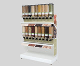 Rosseto Bulkshop 13.3 Liter, 18 Canister Free Standing Merchandising Gondola - Your Ultimate Display Solution