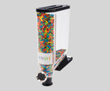 Rosseto PRO-BULK 13.3 Liter Single Canister Snack/Cereal Dispenser with Shelf-Mount Kit - Designed for Rosseto Bulkshop Gondola, Clear Acrylic Canister, Versatile Capacity