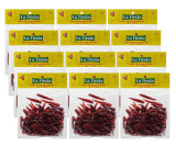 La Fiesta Chile Arbol Entero / Arbol Chili Pods 2.25 oz (12-Case) - La Fiesta Chile de Arbol Entero Whole Rat's Tail Chile 63g 