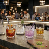 Libbey Everest 12 oz. Stylish Stacks Rocks Glass Set - 36/Case-Chicken Pieces