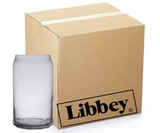 Libbey Crystal Clear Glassware Case - 24-Pack 16 oz. Can Glasses-Chicken Pieces