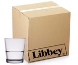 Libbey's Stacking Style: 24/Case Restaurant Basics 12 oz. Stackable Rocks Fashioned Glass-Chicken Pieces