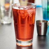 Libbey Restaurant Basics 16 oz. Customizable Rim Tempered Stackable Mixing Glass / Pint Glass - 24/Case - Durable Glassware for Drinks and Cocktails-Chicken Pieces