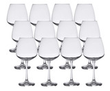 Libbey Vina Case of 12 Diamond Balloon Wine Glasses - 18.25 oz.-Chicken Pieces