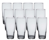 Libbey Case of 12 Heat-Treated 16 oz. Rim Tempered Pub Glasses-Chicken Pieces