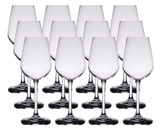 Libbey Vina Case of 12 Chip-Resistant Rim 12.5 oz. Diamond Tall Wine Glasses-Chicken Pieces