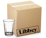 Libbey Case of 36 DuraTuff Treated 8.5 oz. Rim Tempered Paneled Juice Glasses-Chicken Pieces