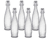 Libbey Case of 6 Glacier Water Bottles with Clear Wire Bail Lids - 34 oz.-Chicken Pieces