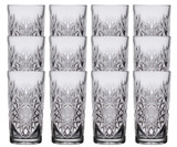 Libbey Hobstar Case of 12 Upscale Beverage 16 oz. Cooler Glasses-Chicken Pieces