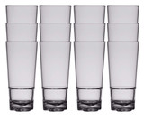 Libbey Infinium Set of 12 Tritan Plastic Beverage Glasses - 12 oz.-Chicken Pieces