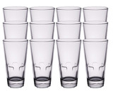 Libbey Optiva Set of 12 Stackable Beverage Glasses - 14 oz.-Chicken Pieces