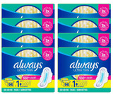 Always Ultra Thin Regular Pads, Unscented, 96 Count(8/CASE)-Chicken Pieces
