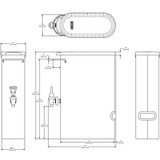 Bunn TDO-N-3.5 3.5 Gallon Narrow Iced Tea Dispenser-Chicken Pieces