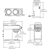 Bunn Automatic 12 Cup Coffee Brewer with Stainless Steel Funnel-Chicken Pieces