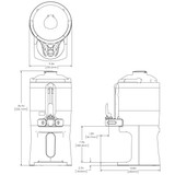 Bunn 1 Gallon ThermoFresh Server - Mechanical Sight Gauge-Chicken Pieces