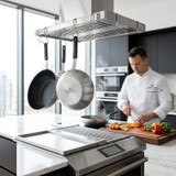 Emperor's 11" Aluminum Non-Stick Superior Heat Distribution Stir Fry Pan (6/CASE)-Chicken Pieces