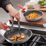 CP Hospo 2-Piece Aluminum Non-Stick Superior Heat Fry Pan Set-Chicken Pieces