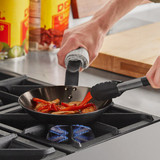 CP Hospo 7 7/8" Carbon Steel Sloped Sides Fry Pan (6/CASE)-Chicken Pieces