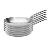 de Buyer Affinity 12 9/16" Precision 5-Ply Stainless Steel Fry Pan(6/CASE)-Chicken Pieces