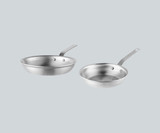 Vollrath 8" and 10" 2-Piece Aluminum Fry Pan Set Frying Pans-Chicken Pieces