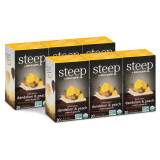 Bigelow's Steep: Organic Dandelion Peach Rooibos & Green Tea - 20-Ct (6/CASE)-Chicken Pieces