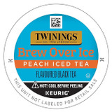 Twinings Unsweetened Delight Peach Iced Tea Single Serve  - 24/Box(4/CASE)-Chicken Pieces