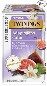 Twinings Calm Adaptogens Fig & Vanilla Herbal  Tea Bags - 18/Box (6/CASE)-Chicken Pieces
