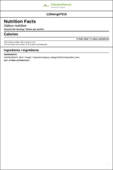 Twinings Chai Decaffeinated Delight Tea Bags - 20/Box (6/CASE) — Nutrition and Ingredients Label — www.chickenpieces.com