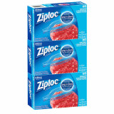Ziploc Brand Medium Freezer Bags - 3/60 Case, Easy-Open Tabs(4/packs)-Chicken Pieces