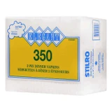 Stilro Elegant 2-Ply Dinner Napkins - 350-Count, White-Chicken Pieces