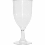 Café Express Crystal Clear Plastic Wine Glasses - 7.6 oz., 144-Count, Shatterproof and Elegant-Chicken Pieces