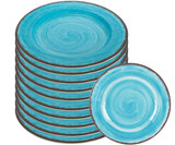 Carlisle Mingle 11" Round Aqua Plate - Melamine 12/Case