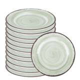 Carlisle 5400246 Mingle 9" Jade Round Melamine Salad Plate - 12/Case. CHICKEN PIECES.