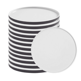 American Metalcraft Unity 9" Melamine Graphite Plate - 7/Case. CHICKEN PIECES.