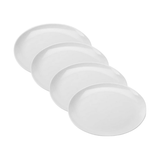 American Metalcraft 14" White Melamine Pizza Plate - 4/Case. CHICKEN PIECES.