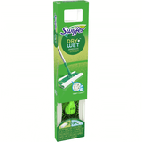 Swiffer Sweeper Dry + Wet Sweeping Kit - 1 Sweeper, 7 Dry Cloths(4/Case)-Chicken Pieces